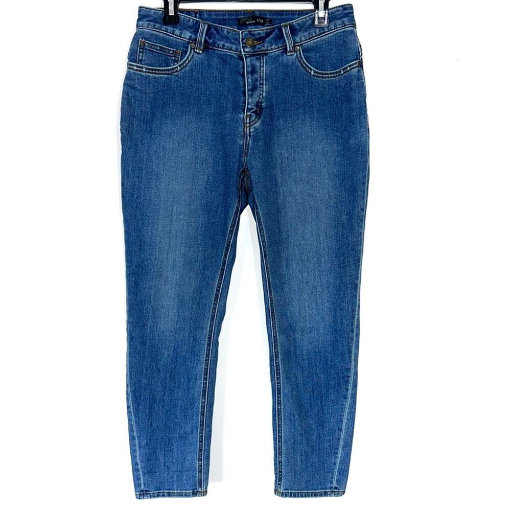 Prana Buxton Slim Boyfriend Fit Button Fly Stretch Denim Jeans Size 6/28